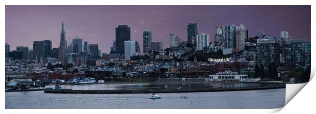 San Francisco by Night Print by Darryl Brooks