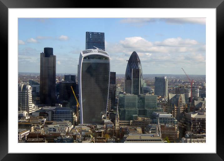 Majestic London Skyline Framed Mounted Print by Andy Evans Photos