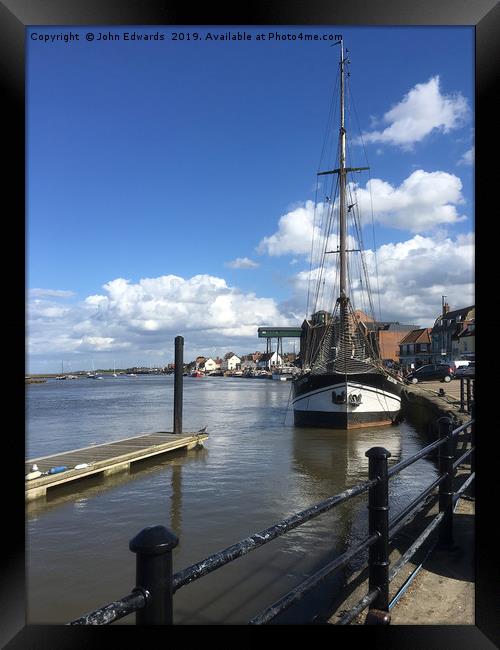 Albatros, Wells-next-the-sea, North Norfolk Framed Print by John Edwards