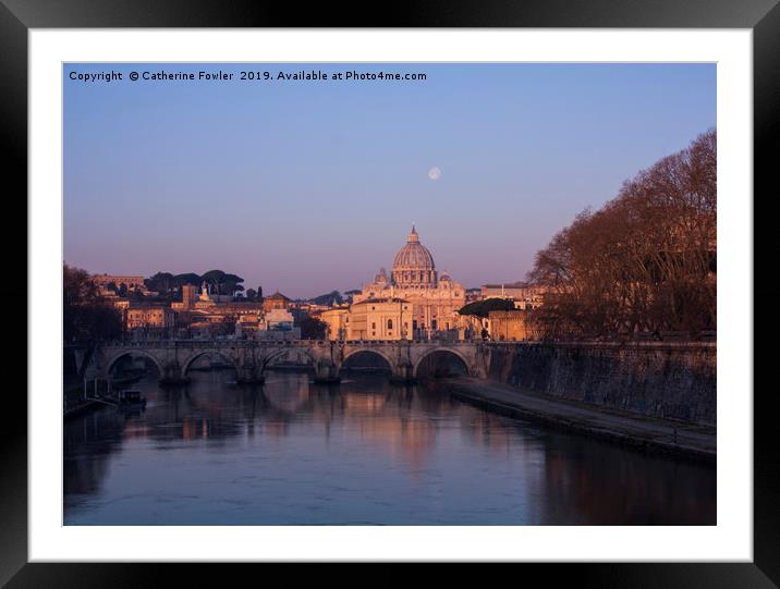 Sunrise Over Rome Framed Mounted Print by Catherine Fowler