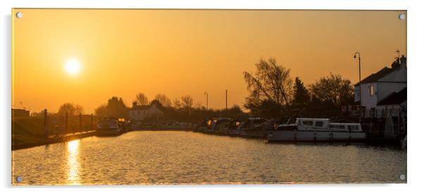 Torksey lock  Acrylic by Jason Thompson