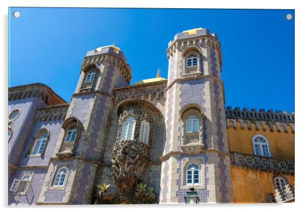 Pena Palace Sintra  Acrylic by Mark Draper