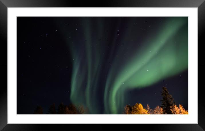 Northern Lights Finland  Framed Mounted Print by Richie Miles