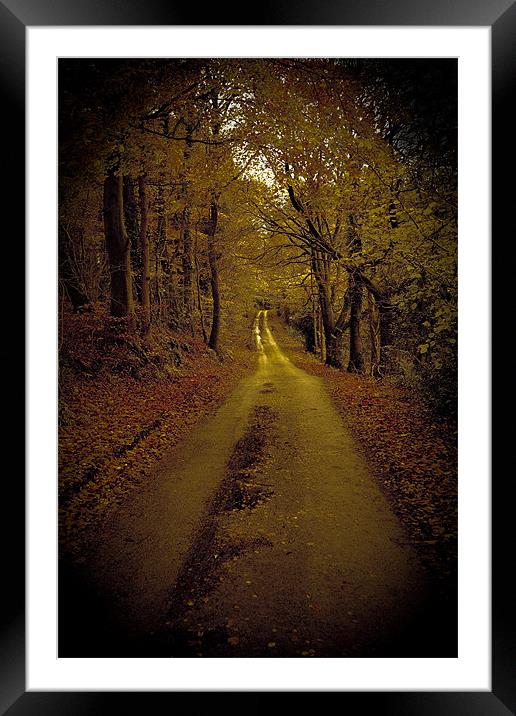 Calm road Framed Mounted Print by S Fierros