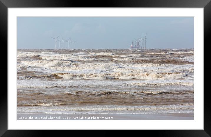 Wallasey White Horses Framed Mounted Print by David Chennell