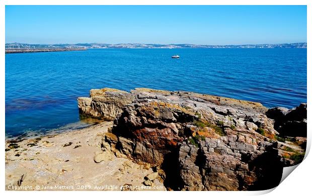      Coloured Rocks                           Print by Jane Metters