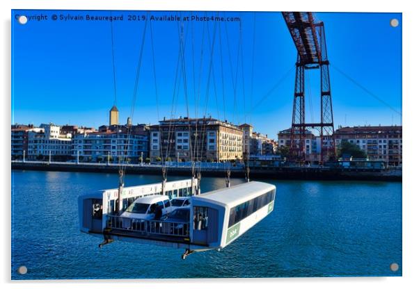 Biscayne Bridge gondola Acrylic by Sylvain Beauregard