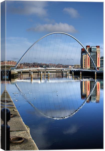 The Mirror Tyne Canvas Print by George Young