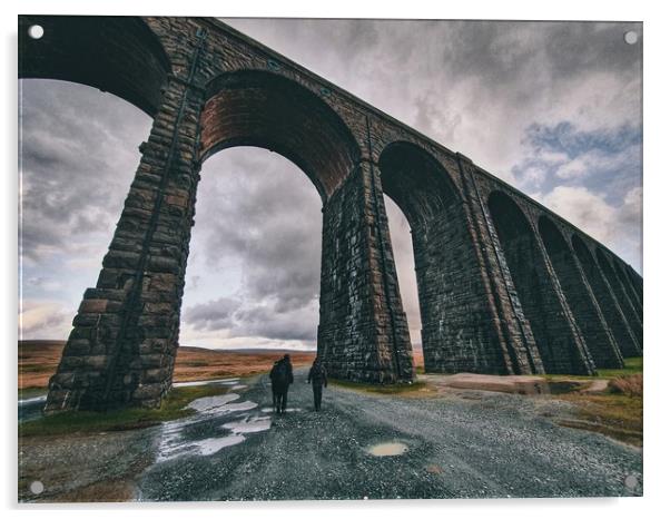 Ribblehead Viaduct Acrylic by Mo Lunat