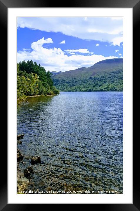 Ennerdale Water Framed Mounted Print by Lady Gail Bowman