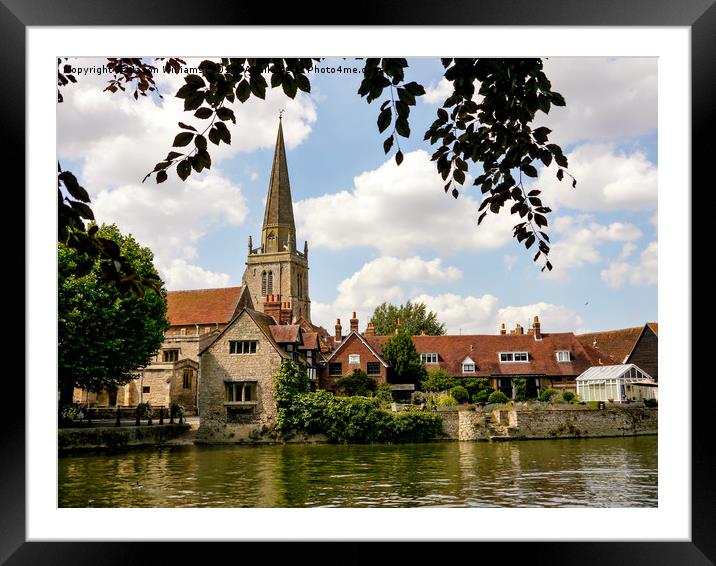 River Thames - Abingdon Framed Mounted Print by Jason Williams