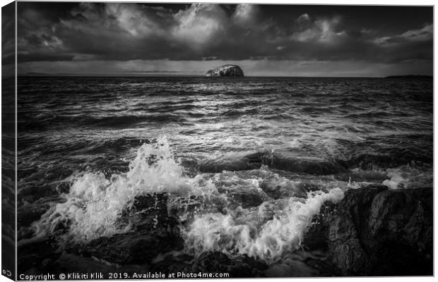 The Bass Rock Canvas Print by Angela H