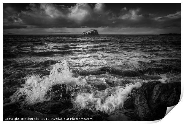 The Bass Rock Print by Angela H