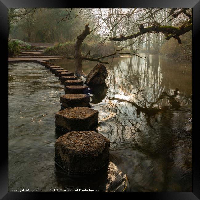 Stepping Stones Framed Print by mark Smith