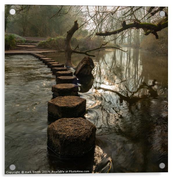 Stepping Stones Acrylic by mark Smith