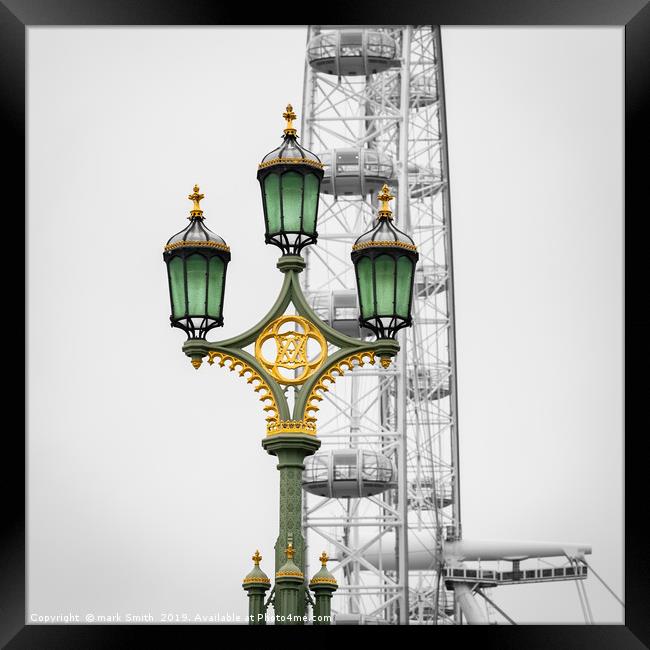 Grey Day Westminster Bridge Framed Print by mark Smith