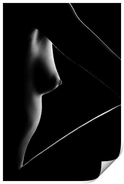 Nude woman bodyscape 13 Print by Johan Swanepoel