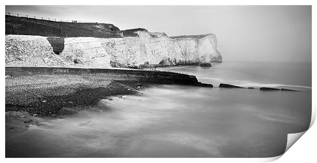 Seaford cliffs Print by Tony Bates
