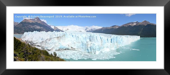 Perito Moreno glacier panorama Framed Mounted Print by Sylvain Beauregard