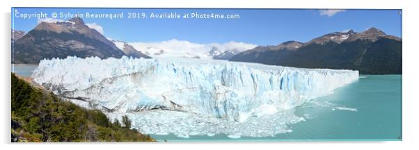 Perito Moreno glacier panorama Acrylic by Sylvain Beauregard