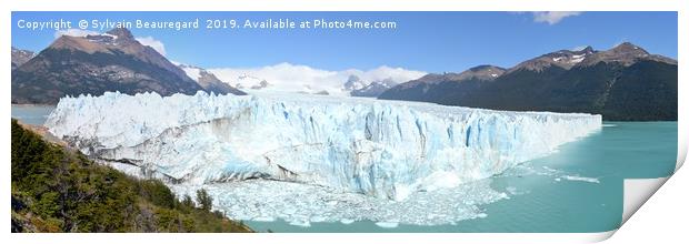 Perito Moreno glacier panorama Print by Sylvain Beauregard