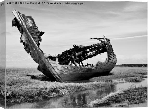 Fleetwood decommissioned Trawler.  Canvas Print by Lilian Marshall