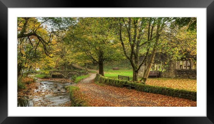 Wycoller Lancashire Framed Mounted Print by Diana Mower