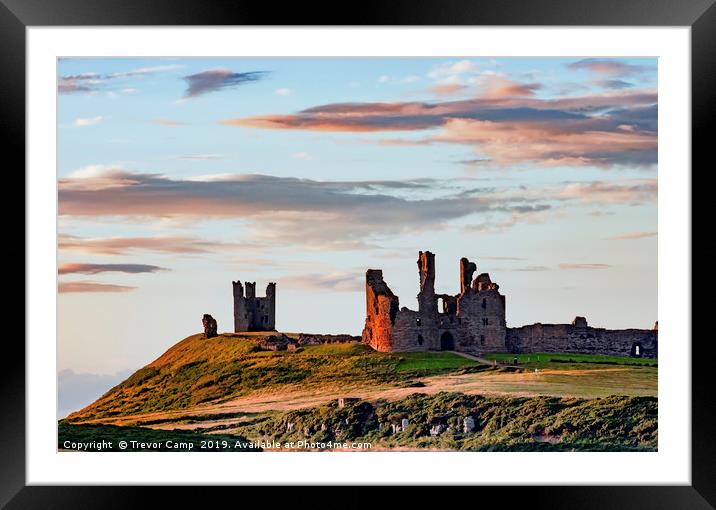 Dunstanburgh Castle - 02 Framed Mounted Print by Trevor Camp