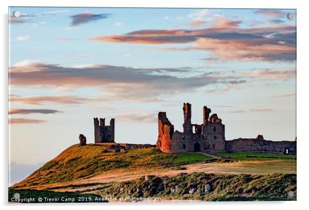 Dunstanburgh Castle - 02 Acrylic by Trevor Camp