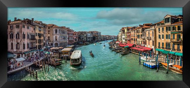Canale Grande  Framed Print by Colin Metcalf