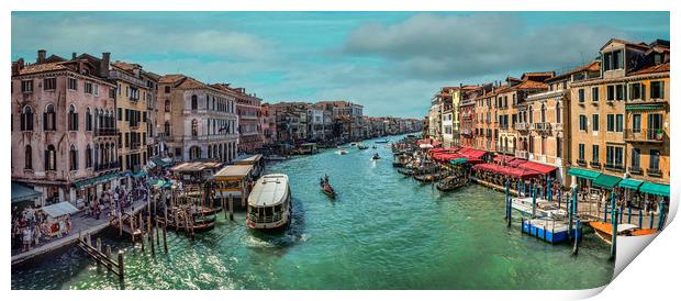 Canale Grande  Print by Colin Metcalf