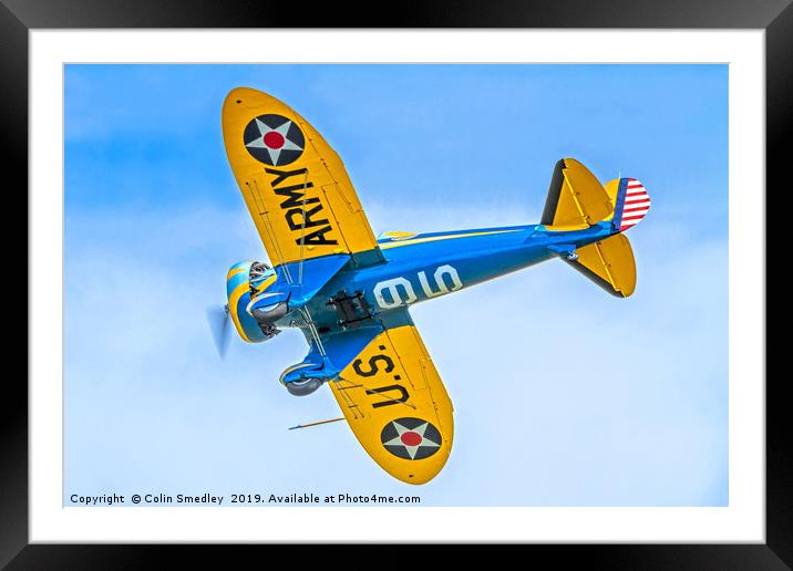 Boeing P-26A 33-123 N3378G  Framed Mounted Print by Colin Smedley