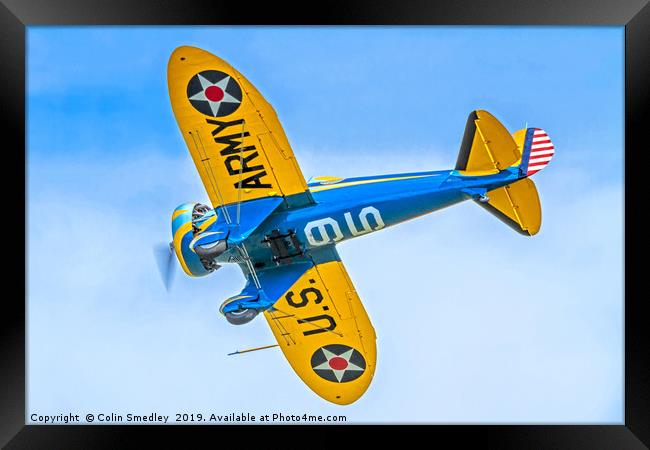 Boeing P-26A 33-123 N3378G  Framed Print by Colin Smedley