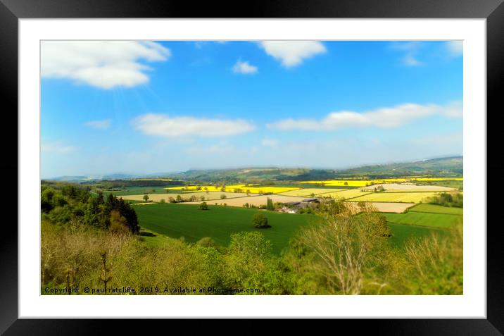 shropshire landscape Framed Mounted Print by paul ratcliffe