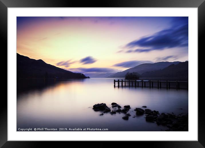Loch Earn No.2 Framed Mounted Print by Phill Thornton