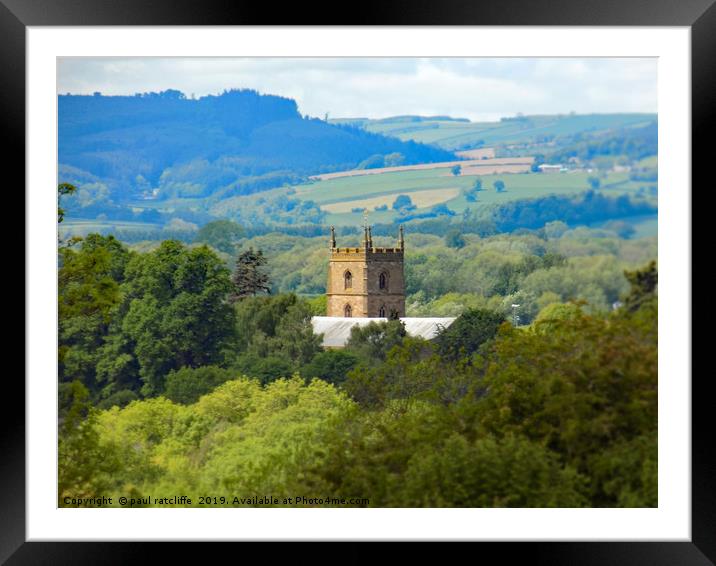 leominster priory Framed Mounted Print by paul ratcliffe