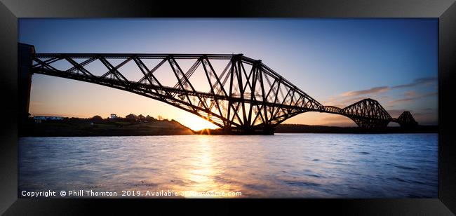 Forth Rail Bridge, Scotland. Framed Print by Phill Thornton