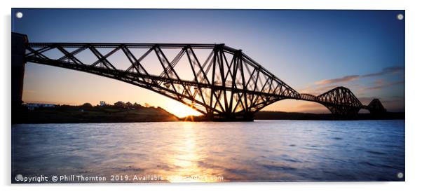 Forth Rail Bridge, Scotland. Acrylic by Phill Thornton