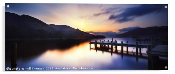 Loch Earn No.3 Acrylic by Phill Thornton
