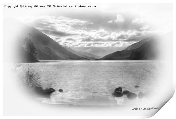 Loch Shiel, Scotland Print by Linsey Williams
