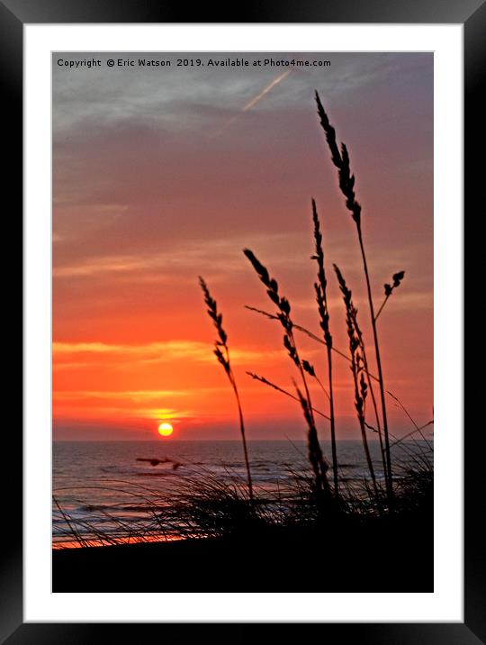 Sunrise North Sea Framed Mounted Print by Eric Watson
