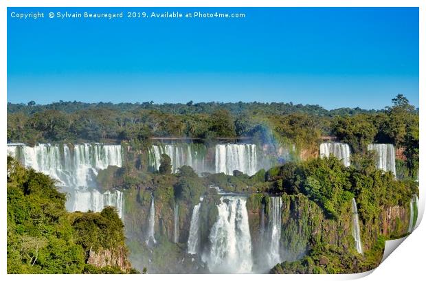 Iguazu Falls Print by Sylvain Beauregard