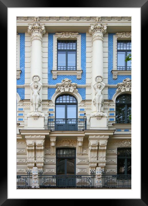 Art Nouveau Architecture Framed Mounted Print by Carole-Anne Fooks