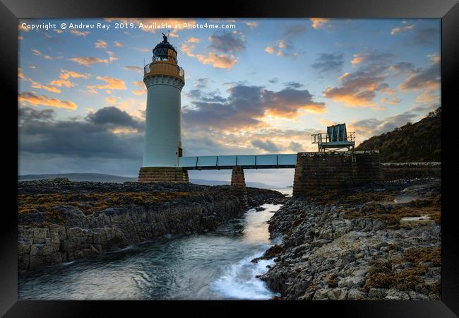 Moring at Rubha nan Gall Lighthouse Framed Print by Andrew Ray