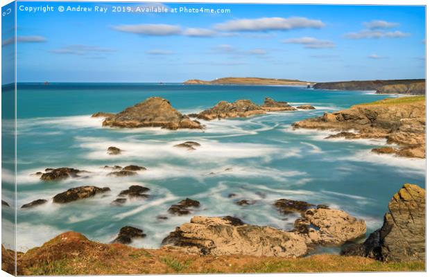 Porth Mear Cove Canvas Print by Andrew Ray