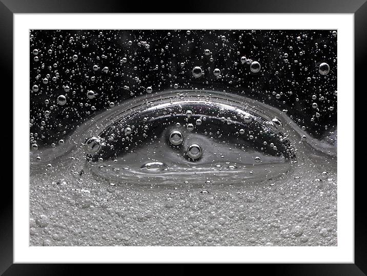 Encapsulated Bubbles Macro Framed Mounted Print by Mike Gorton