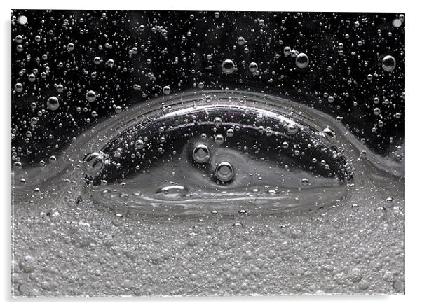Encapsulated Bubbles Macro Acrylic by Mike Gorton