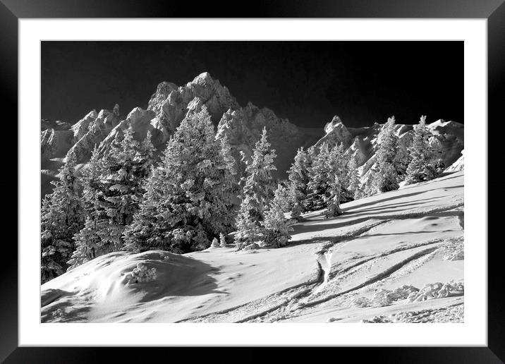 Courchevel 1850 3 Valleys French Alps France Framed Mounted Print by Andy Evans Photos