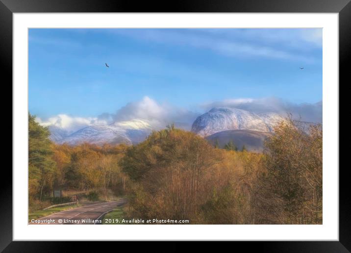 A Road to Ben Nevis Framed Mounted Print by Linsey Williams