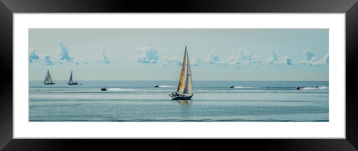 Grace on the water Framed Mounted Print by Naylor's Photography